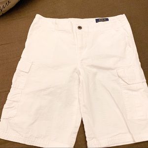 Boys Polo Shorts White Size 14